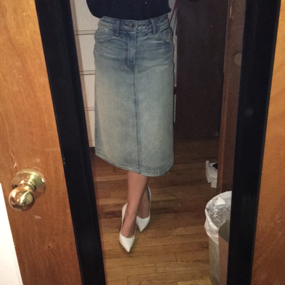 A-line Denim skirt